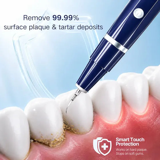 Dailyblisshop Electric Plaque Remover for Teeth at home (ORAL Max) - Dual-Button Oral Care Kit