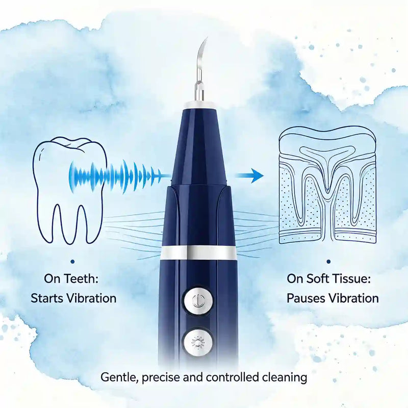 Dailyblisshop Electric Plaque Remover for Teeth at home (ORAL Max) - Dual-Button Oral Care Kit